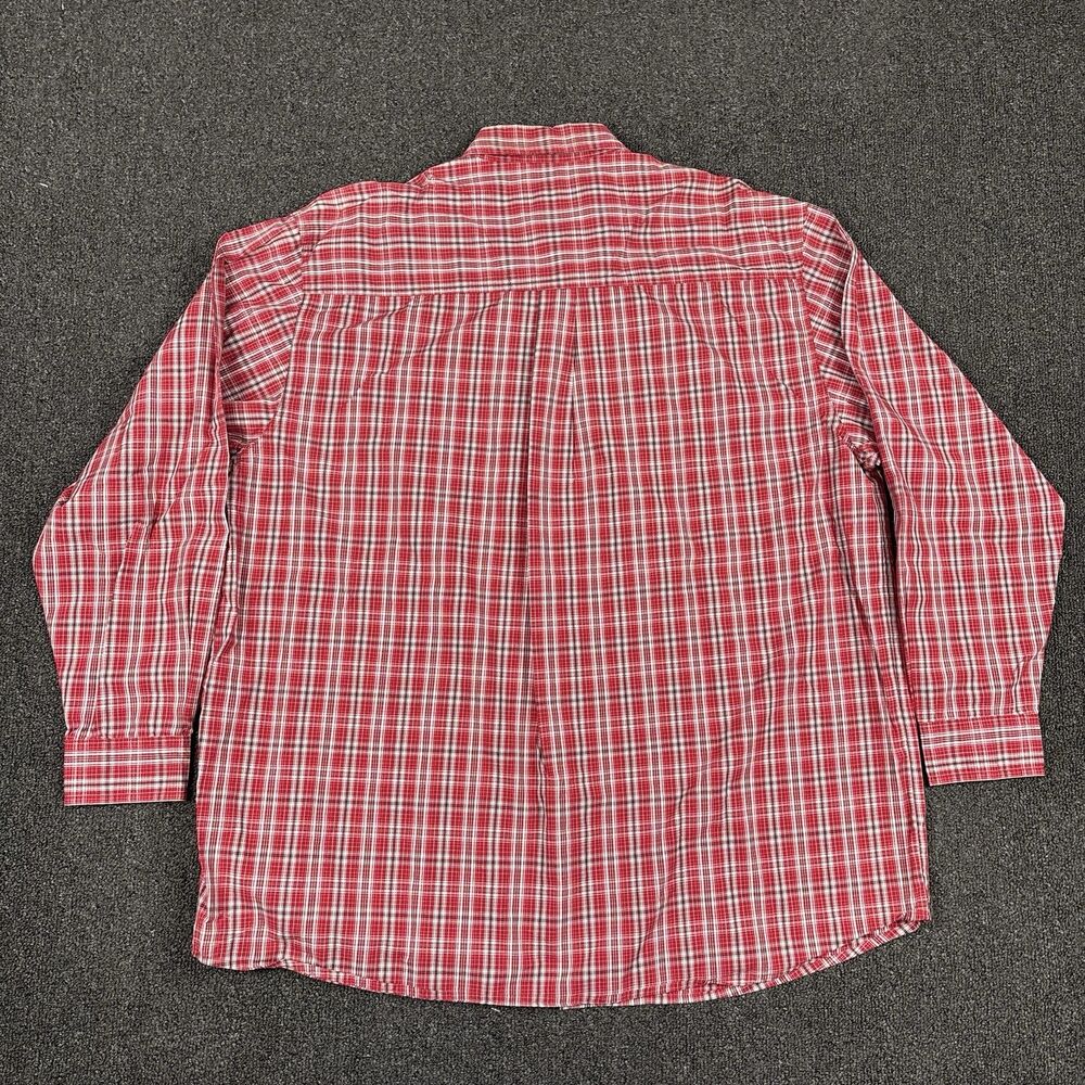 Wrangler Shirt Mens Plaid Rugged Wear Cotton Long Sleeve Wrinkle Resist Size 2XL - Picture 4 of 5